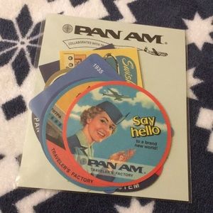 PAN AM stickers